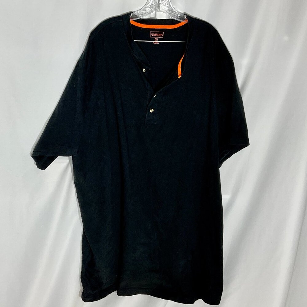 4XL Black Henley Heavyweight TShirt Boulder Creek